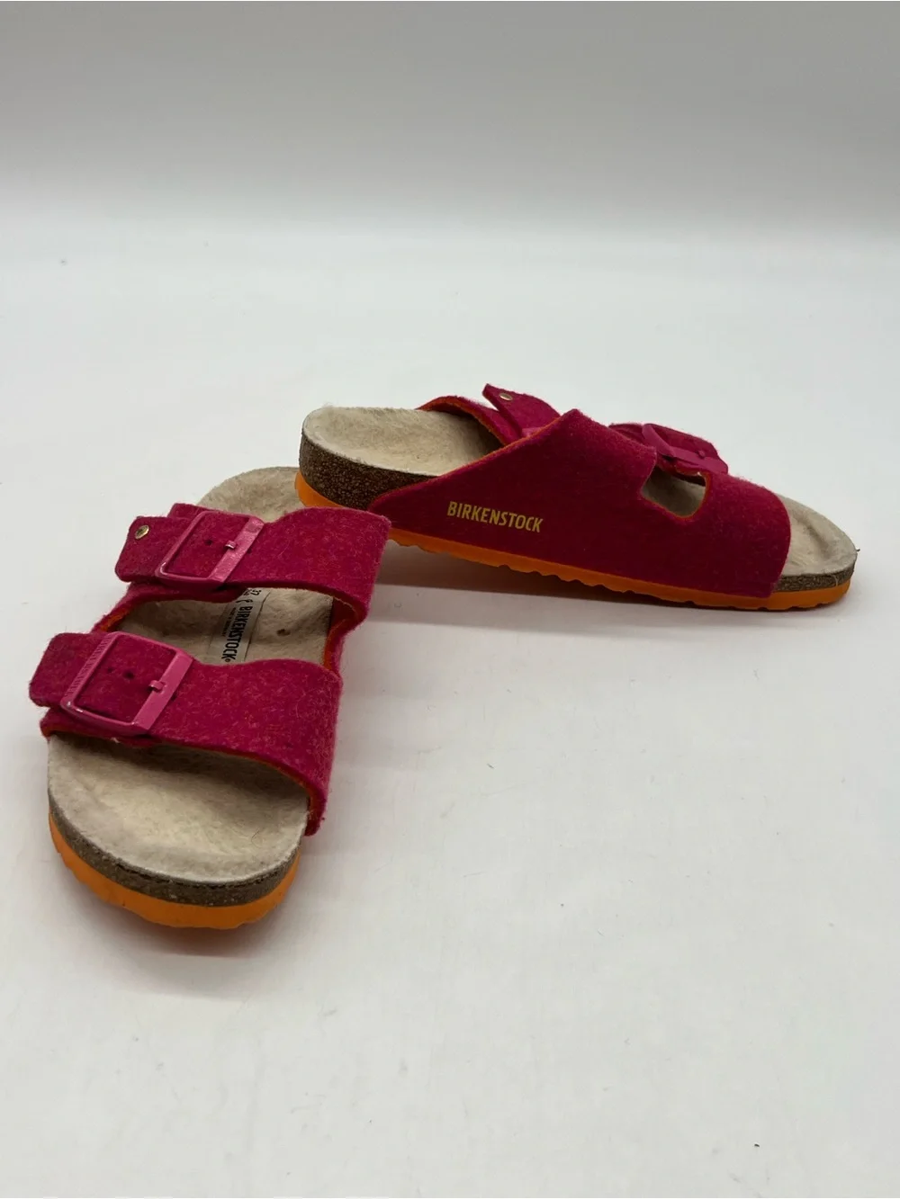 Birkenstock Arizona RIVET Women’s Sz 6 Narrow Ted Wool Sandals Shoes.